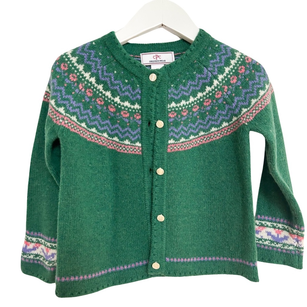 Girls Classic Prep Wool FairIsle Sweater (3T)